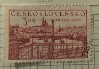 Почтовая марка Чехословакия (Ceskoslovensko ) Prague 1605 | Год выпуска 1950 | Код каталога Михеля (Michel) CS 632