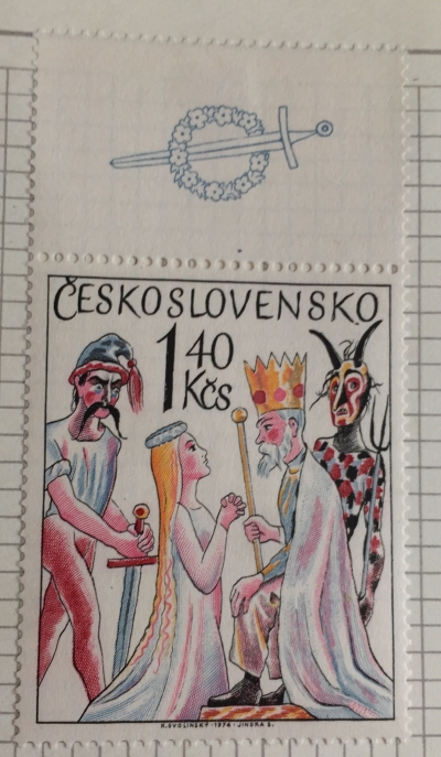 Почтовая марка Чехословакия (Ceskoslovensko) The Tale of Maid Dorothea | Год выпуска 1975 | Код каталога Михеля (Michel) CS 2250