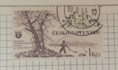 Почтовая марка Чехословакия (Ceskoslovensko) Travertinová kupa Spišského hradu | Год выпуска 1964 | Код каталога Михеля (Michel) CS 1455