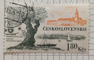Почтовая марка Чехословакия (Ceskoslovensko) Hrad Český Krumlov | Год выпуска 1964 | Код каталога Михеля (Michel) CS 1456
