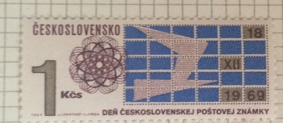 Почтовая марка Чехословакия (Ceskoslovensko) Symbolic Sheet of Stamps | Год выпуска 1969 | Код каталога Михеля (Michel) CS 1915