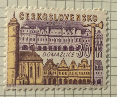 Почтовая марка Чехословакия (Ceskoslovensko ) Domažlice | Год выпуска 1965 | Код каталога Михеля (Michel) CS 1508