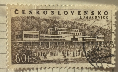Почтовая марка Чехословакия (Ceskoslovensko ) Luhačovice | Год выпуска 1958 | Код каталога Михеля (Michel) CS 1088