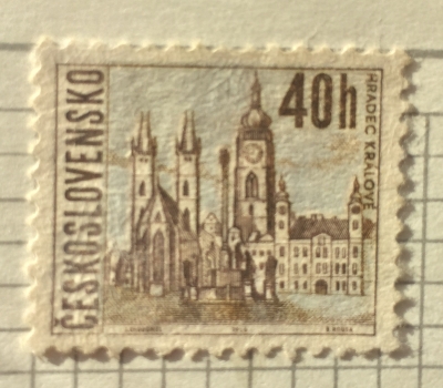 Почтовая марка Чехословакия (Ceskoslovensko ) Hradec Králové | Год выпуска 1966 | Код каталога Михеля (Michel) CS 1657x