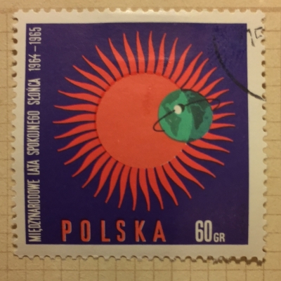 Почтовая марка Польша (Polska) IQSY Emblem | Год выпуска 1965 | Код каталога Михеля (Michel) PL 1606