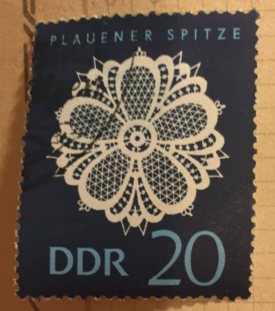 Почтовая марка ГДР (DDR) Plauener Spitze | Год выпуска 1966 | Код каталога Михеля (Michel) DD 1186