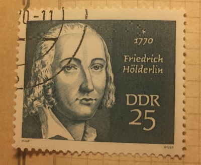 Почтовая марка ГДР (DDR) Hölderlin, Friedrich | Год выпуска 1970 | Код каталога Михеля (Michel) DD 1538