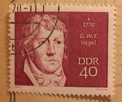 Почтовая марка ГДР (DDR) G. W. F. Hegel | Год выпуска 1970 | Код каталога Михеля (Michel) DD 1539