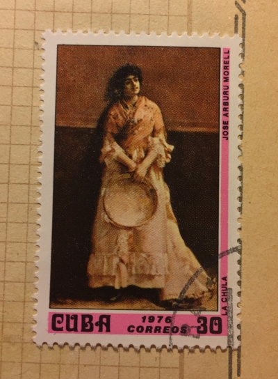 Почтовая марка Куба (Cuba correos) La Chula by Jose Arburu Morell | Год выпуска 1976 | Код каталога Михеля (Michel) CU 2108