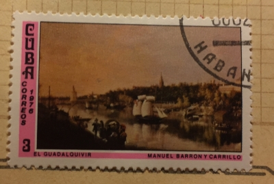 Почтовая марка Куба (Cuba correos) Manuel Barron Y Carrillo : Guadalquivir | Год выпуска 1976 | Код каталога Михеля (Michel) CU 2105