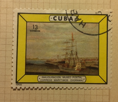Почтовая марка Куба (Cuba correos) Post the insurgents | Год выпуска 1965 | Код каталога Михеля (Michel) CU 995