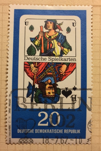 Почтовая марка ГДР (DDR) Green / Peak | Год выпуска 1967 | Код каталога Михеля (Michel) DD 1300