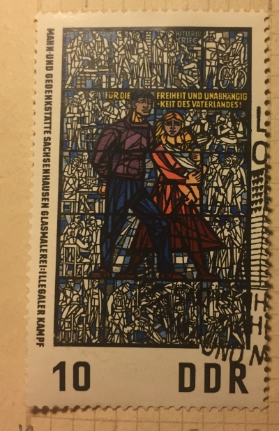Почтовая марка ГДР (DDR) "Illegal Combat" | Год выпуска 1968 | Код каталога Михеля (Michel) DD 1346
