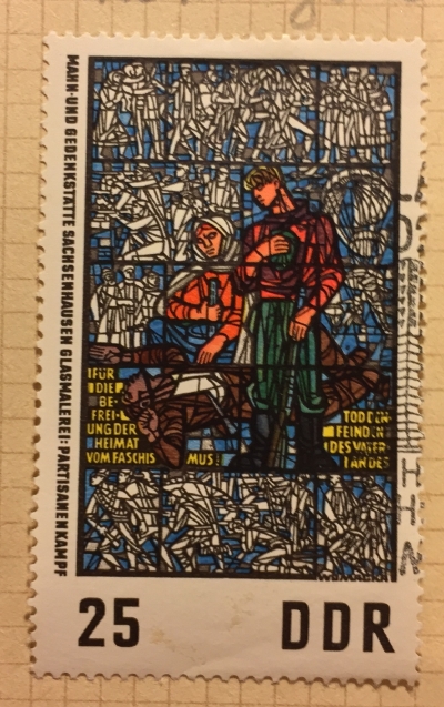 Почтовая марка ГДР (DDR) "Partisan Struggle" | Год выпуска 1968 | Код каталога Михеля (Michel) DD 1348