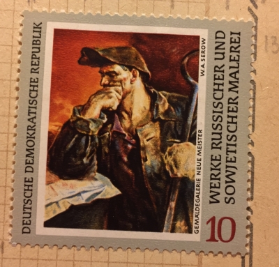 Почтовая марка ГДР (DDR) W. A. Serov | Год выпуска 1968 | Код каталога Михеля (Michel) DD 1529