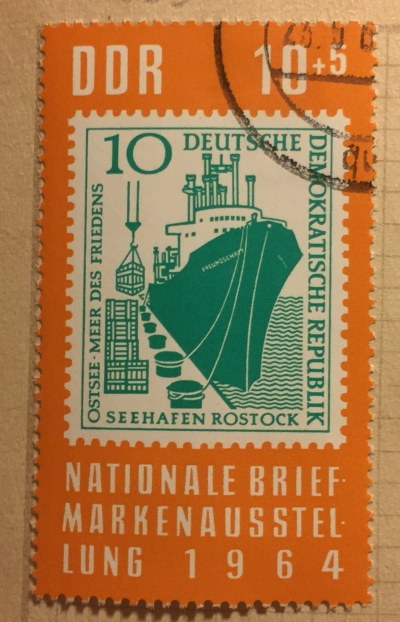 Почтовая марка ГДР (DDR) Stamp exposition | Год выпуска 1964 | Код каталога Михеля (Michel) DD 1056