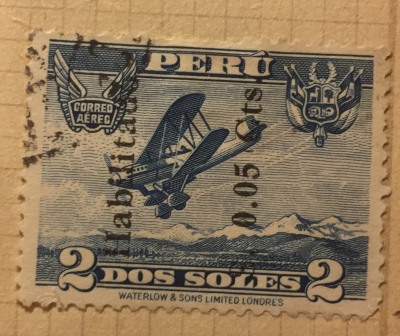 Почтовая марка Перу (Peru) Air Post service | Год выпуска 1934 | Код каталога Михеля (Michel) PE 287
