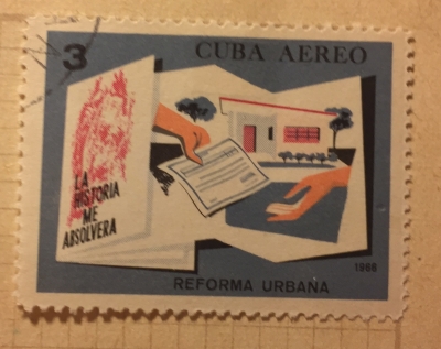 Почтовая марка Куба (Cuba correos) Reform in the cities | Год выпуска 1966 | Код каталога Михеля (Michel) CU 1188