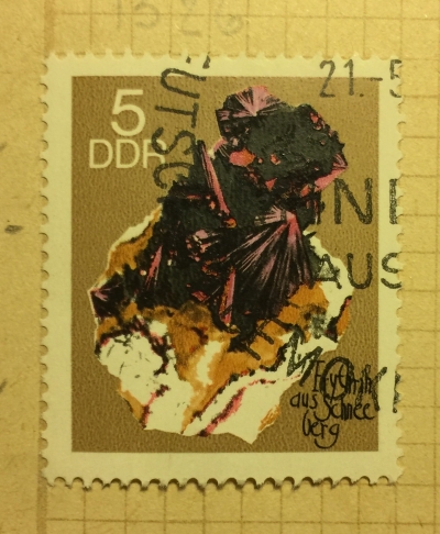 Почтовая марка ГДР (DDR) Erythrin from snowy mountain | Год выпуска 1969 | Код каталога Михеля (Michel) DD 1468