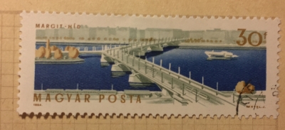 Почтовая марка Венгрия (Magyar Posta) Margaret Bridge | Год выпуска 1964 | Код каталога Михеля (Michel) HU 2072A