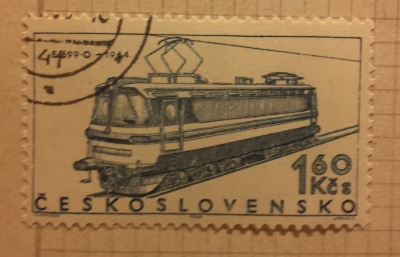 Почтовая марка Чехословакия (Ceskoslovensko) Electric locomotive E 699.001 (1964) | Год выпуска 1966 | Код каталога Михеля (Michel) CS 1607