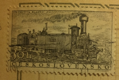 Почтовая марка Чехословакия (Ceskoslovensko) Locomotive Kladno (1855) | Год выпуска 1956 | Код каталога Михеля (Michel) CS 989