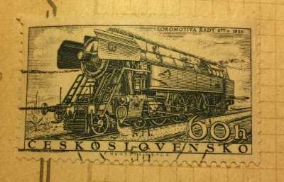 Почтовая марка Чехословакия (Ceskoslovensko) Locomotive Type 477.0 (1954) | Год выпуска 1956 | Код каталога Михеля (Michel) CS 992