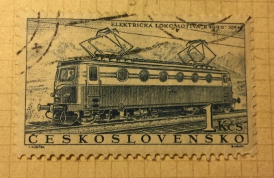 Почтовая марка Чехословакия (Ceskoslovensko) Electric locomotive Type E499.0 (1954) | Год выпуска 1956 | Код каталога Михеля (Michel) CS 993