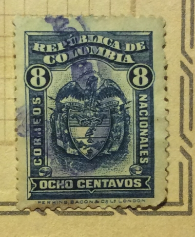 Почтовая марка Колумбия (Republica de Colombia correos) Emblem | Год выпуска 1926 | Код каталога Михеля (Michel) CO 299