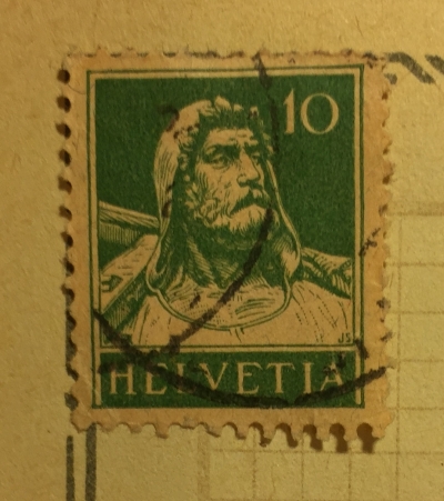 Почтовая марка Швейцария (Helvetia) Tell, Wilhelm | Год выпуска 1921 | Код каталога Михеля (Michel) CH 164x