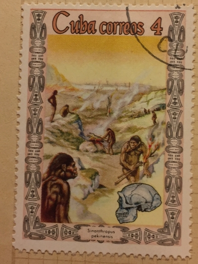 Почтовая марка Куба (Cuba correos) Sinanthropus pekinensis | Год выпуска 1967 | Код каталога Михеля (Michel) CU 1283