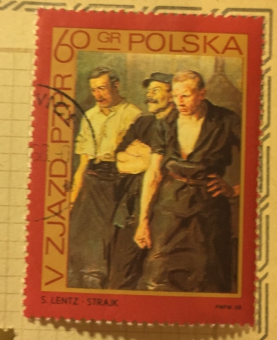 Почтовая марка Польша (Polska) Party members, by F.Kowarski | Год выпуска 1968 | Код каталога Михеля (Michel) PL 1885-2
