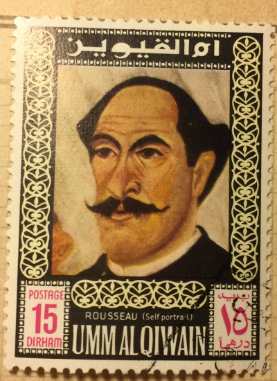 Почтовая марка Умм-эль-Кайвайн (Umm al Qiwain ) Self-portraits of famous painters | Год выпуска 1967 | Код каталога Михеля (Michel) UM 199A