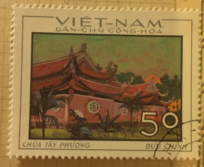 Почтовая марка Вьетнам (Vietnam) Tay Phuong pagoda | Год выпуска 1968 | Код каталога Михеля (Michel) VN 555