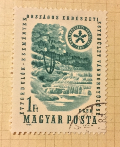 Почтовая марка Венгрия (Magyar Posta) Waterfall and forest | Год выпуска 1964 | Код каталога Михеля (Michel) HU 2042A