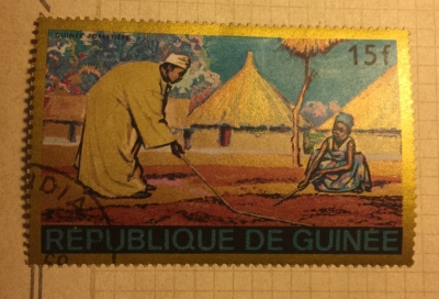 Почтовая марка Республика Гвинея (Rebulique de Guinee) Guinean forest region | Год выпуска 1968 | Код каталога Михеля (Michel) GN 474