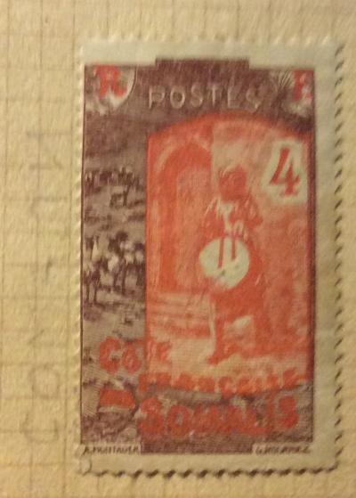 Почтовая марка Сомали (Somali postes) Drummer | Год выпуска 1915 | Код каталога Михеля (Michel) FR-SO 83