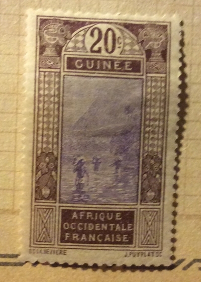 Почтовая марка Гвинея (Republique du Guinee) Ford of Kitim | Год выпуска 1913 | Код каталога Михеля (Michel) FR-GU 69