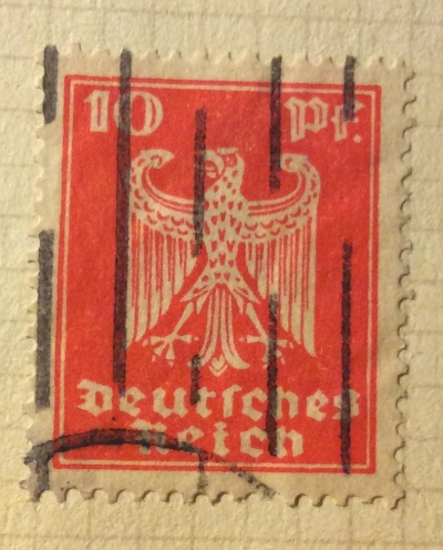 Почтовая марка Германия (Deutiches Reich) Adler. Definitives. | Год выпуска 1924 | Код каталога Михеля (Michel) DR 357X