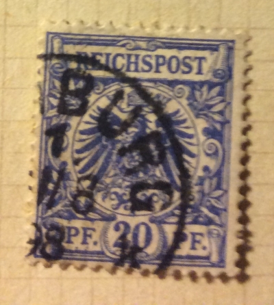 Почтовая марка Германия (Deutiches Reich) Imperial eagle in a circle | Год выпуска 1889 | Код каталога Михеля (Michel) DR 48