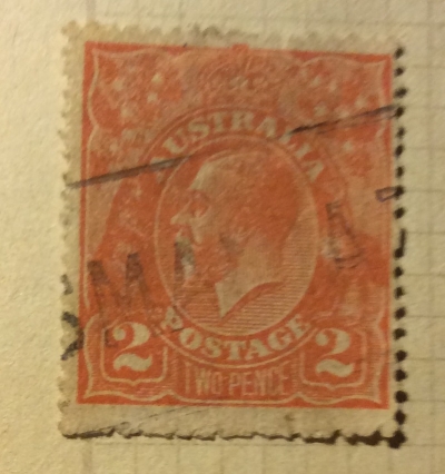 Почтовая марка Австралия (Postage Australia) King Georg V | Год выпуска 1920 | Код каталога Михеля (Michel) AU 34XA