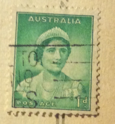 Почтовая марка Австралия (Postage Australia) Queen Elizabeth | Год выпуска 1937 | Код каталога Михеля (Michel) AU 138A