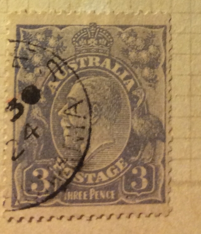 Почтовая марка Австралия (Postage Australia) King George V | Год выпуска 1924 | Код каталога Михеля (Michel) AU 61X