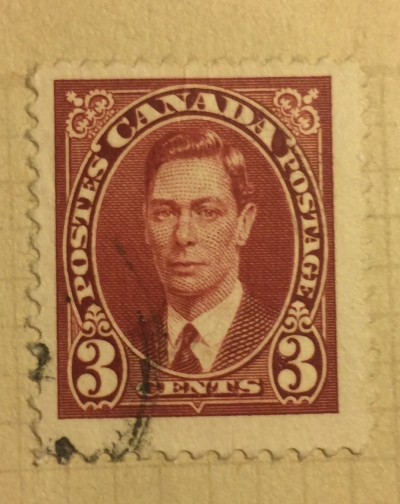 Почтовая марка Канада (Canada postage) King George VI | Год выпуска 1937 | Код каталога Михеля (Michel) CA 199D