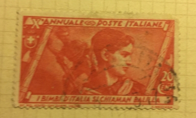 Почтовая марка Италия (Poste Italiane) National Opera Balilla | Год выпуска 1932 | Код каталога Михеля (Michel) IT 418