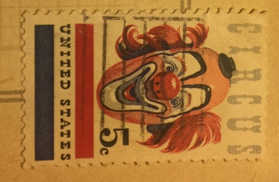 Почтовая марка США (United States postage) Clown | Год выпуска 1966 | Код каталога Михеля (Michel) US 900