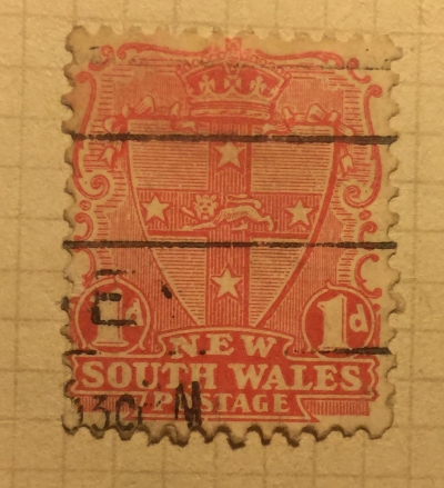 Почтовая марка Австралия (Postage Australia) Coat of Arms | Год выпуска 1897 | Код каталога Михеля (Michel) AU-NS 82