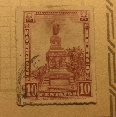 Почтовая марка Мексика (Mexico correos) Cuauhtemoc-Memorial | Год выпуска 1923 | Код каталога Михеля (Michel) MX 567