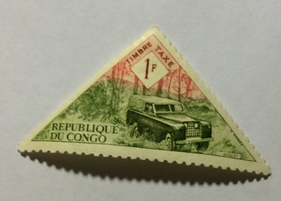 Почтовая марка Конго (Rebulique du Congo) Postal car | Год выпуска 1961 | Код каталога Михеля (Michel) CG P4