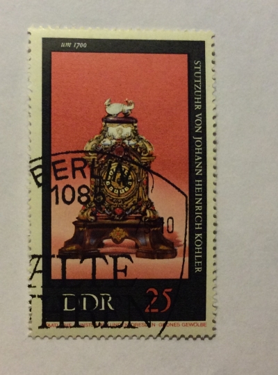 Почтовая марка ГДР (DDR) Art clock | Год выпуска 1975 | Код каталога Михеля (Michel) DD 2060